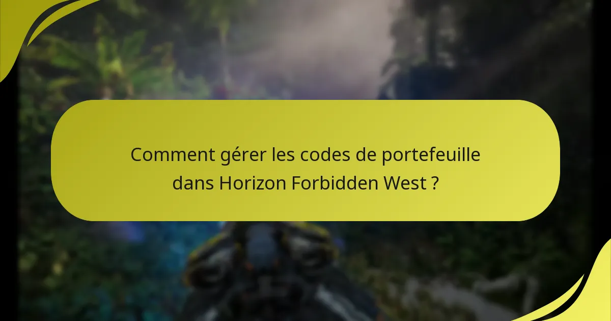 Comment accéder aux fonctionnalités et au contenu dans Horizon Forbidden West ?