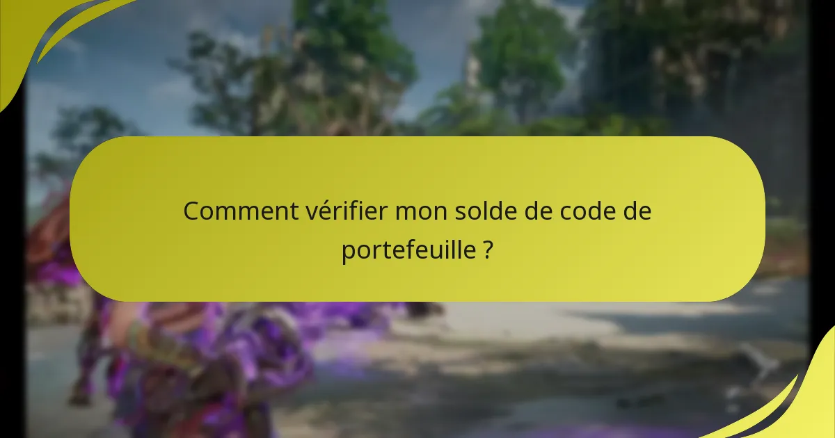 Quelles étapes de vérification sont nécessaires pour les transactions de code de portefeuille ?